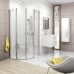 RAVAK CHROME CSKK4-90 čtvrtkruhový sprchový kout, satin+transparent 3Q170U00Z1