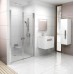 RAVAK CHROME CSDL2-90 sprchové dveře, white+Transparent 0QV7C10LZ1