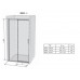 RAVAK MATRIX MSD2-100 L Sprchové dveře dvoudílné white+Transparent 0WLA0100Z1