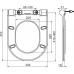 RAVAK UNI CHROME SLIM WC sedátko, white X01550