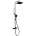 RAVAK 10° FREE BLACK TD F 091.20 Sprchový sloup s termostat. baterií a setem X070160