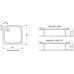 RAVAK PERSEUS PRO 80 FLAT Sprchová vanička čtvercová 80x80 cm XA034411010