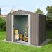 Riwall RMSA 6x8 Brown - zahradní domek kovový 2,4 x 1,7 m SD-X0608-H170C-B