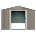 Riwall PRO RMSA 8x10 Brown - zahradní domek kovový 3 x 2,4 m SD-X0810-H170C-B