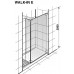 Roca Axis Walk-in sprchový kout 140 × 70 × 200cm, k zabudování do niky, levý 7M314L4012