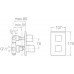 Roca Thesis vanová-sprchová termostatická podomítková baterie s přepínačem chrom 75A2850C00