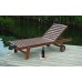 Zahradní lehátko ANETA 193x65x90cm, tmavě hnědá 97/11
