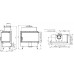 Romotop ANGLE R 2G S 88.51.44.05 designová krbová rohová vložka, pravá