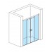 RONAL PLS4 Pur Light S posuvné dveře + 2stěny, 160-200cm, aluchrom/sklo čiré PLS4SM45007