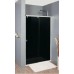 RONAL PLS2 Pur Light S posuvné dveře + stěna 150 cm, vlevo, chrom/sklo černé PLS2G1505055