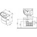 RAVAK SDU Rosa Comfort R skříňka pod umyvadlo, bříza/bílá X000000163