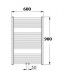 KORADO KORALUX LINEAR Comfort Koupelnový radiátor KLTM 900.600 white RAL 9010