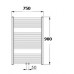 KORADO KORALUX LINEAR Comfort Koupelnový radiátor KLTM 900.750 white RAL 9010