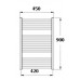 KORADO KORALUX LINEAR Comfort Koupelnový radiátor KLT 900.450 Red RAL 3001 KLT09000450-37