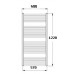 KORADO KORALUX LINEAR Classic Koupelnový radiátor KLC 1220.600 white RAL 9010
