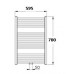 KORADO KORALUX RONDO Comfort Koupelnový radiátor KRTM 700.600 white RAL 9010