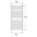KORADO KORALUX Linear MAX Koupelnový radiátor KLM 1220.450 Jasmine
