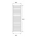 KORADO KORALUX Linear MAX Koupelnový radiátor KLM 1820.450 White RAL 9010