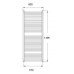 KORADO KORALUX Linear MAX Koupelnový radiátor KLM 1500.600 White RAL 9010