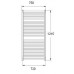 KORADO KORALUX Linear MAX Koupelnový radiátor KLM 1220.750 White RAL 9016