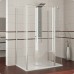 RONAL SA3 Salsa dvoudílná zástěna s křídlovými dveřmi 90cm, chrom/čiré sklo SA30901405007