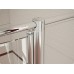 RONAL SA3 Salsa dvoudílná zástěna s křídlovými dveřmi 90cm, chrom/čiré sklo SA30901405007