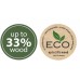 Prosperplast SORTIBOX ECO WOOD Sada 4 odpadkových košů 4x25l, antracit IKWB25S4W