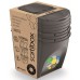 Prosperplast SORTIBOX Sada 3 odpadkových košů 3x25l, šedý kámen IKWB25S3