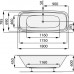 Santech Vana BEVEL 1800 x 860 mm