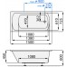 Santech Vana SMART 1500 x 725 mm