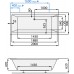 Santech Vana VARIA 2000 x 900 mm