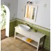 SAPHO BRAND zrcadlo 80x80x2cm, starobílá