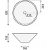 AQUALINE COMILLAS keramické umyvadlo 42x15cm, na desku BH7012