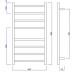 SAPHO REDONDO Elektrický sušák ručníků, kulatý, 500x900 mm, 75W, bronz ER320