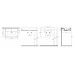 AQUALINE SISTEMA Keramické umyvadlo 60x42cm, bílá 10SF50060