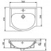 AQUALINE EKOSET umyvadlová skříňka včetně umyvadla 53,5x80x35,5cm, bílá 57057