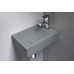 CREST R Betonové umyvadlo včetně výpusti, 40x22cm, pravé, šedá AR412