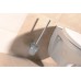 AQUALINE SAMBA nástěnná WC štětka, mléčné sklo SB108