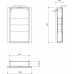 SAPHO GRETA Galerka s LED osvětlením, 50x70x14cm, černá mat GT050-0035