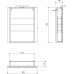 SAPHO GRETA Galerka s LED osvětlením, 60x70x14cm, černá mat GT060-0035