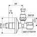 SCHELL COMFORT Rohový ventil bez filtru,1/2"x3/8" 049070699