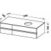 LAUFEN IL BAGNO ALESSI ONE Skříňka pod umyvadlo, 1200 x 500, s výřezem, pro 8.1897.2