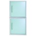 LAUFEN LIVING STYLE Skříňka střední, 380 x 760 mm, dubová dýha, dvířka sklo, Levá