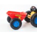 Šlapací traktor G21 Classic s bagrem a vlečkou žluto/modrý 690816