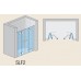 RONAL SLF2 Swing-Line F dvoudílné skládací dveře, 180cm, barva*/černé SLF21800SF55