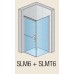 RONAL SLM6 Mobility rozdělené dveře pro stěnu, 90cm, levé, alchr./Cristal perly SLM6G09005044