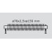 ISAN SPIRAL RA1 radiátor na zeď kov (RAL 9006) 4000/76x2,5x156 ZRA176156400W20