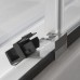 ROLTECHNIK Čtvrtkruhový sprchový kout s dvoudílnými posuvnými dveřmi ECR2N/1000 černý elox/transparent 561-1000000-05-02