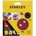 STANLEY STA32177-XJ Brusné papíry pro excentrickou brusku 125mm, P40, 5ks