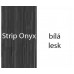 RAVAK Rosa SB boční sloup, Strip Onyx/bílá X000000321